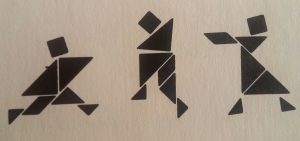 Tangram figuras siluetas juego